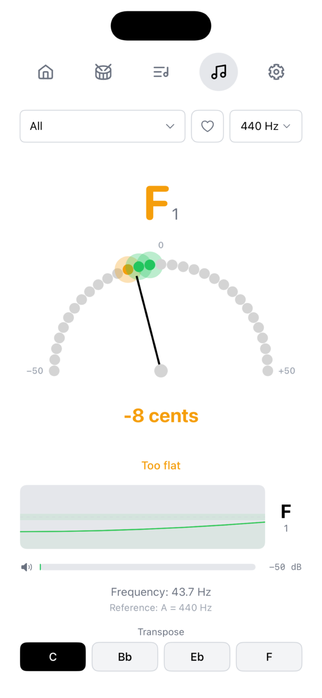 Chromatic tuner